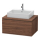 Duravit Meuble sous lavabo L-Cube 82x54,7 cm, noyer foncé, pour console, 2 tiroirs-1