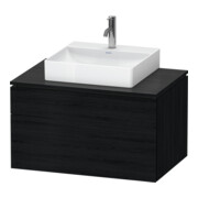 Duravit Meuble sous-lavabo L-Cube 82x55 cm, blanc, 1 tiroir, 1 coulissant, suspendu-1