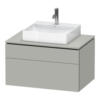 Duravit Meuble sous-lavabo L-Cube 82x55 cm, blanc mat, 1 tiroir, 1 coulissant, suspendu