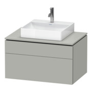 Duravit Meuble sous-lavabo L-Cube 82x55 cm, blanc mat, 1 tiroir, 1 coulissant, suspendu