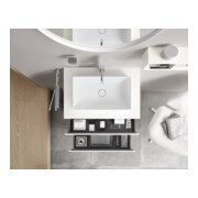 Duravit Meuble sous lavabo L-Cube 82x55 cm, blanc mat, 1 tiroir, 1 coulissant, suspendu-5