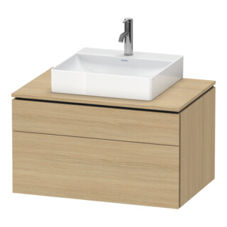 Duravit Meuble sous-lavabo L-Cube 82x55 cm, E N, 1 tiroir, 1 coulissant, suspendu