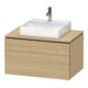 Duravit Meuble sous-lavabo L-Cube 82x55 cm, E N, 1 tiroir, 1 coulissant, suspendu-1