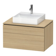 Duravit Meuble sous-lavabo L-Cube 82x55 cm, E N, 1 tiroir, 1 coulissant, suspendu