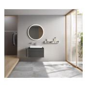 Duravit Meuble sous lavabo L-Cube 82x55 cm, gris, 1 porte, 1 tiroir, suspendu-2