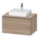 Duravit Meuble sous-lavabo L-Cube 82x55cm, blanc mat, 1 tiroir, 1 coulissant, suspendu-1