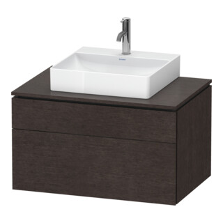 Duravit Meuble sous lavabo L-Cube 82x55cm, E d ge, 1 porte, 1 tiroir, suspendu