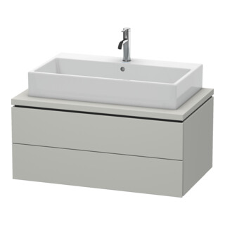 Duravit Meuble sous lavabo L-Cube 92x54,7 cm, béton gris, 2 tiroirs, f Kons