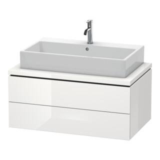 Duravit Meuble sous lavabo L-Cube 92x54,7 cm, blanc brillant, 2 tiroirs