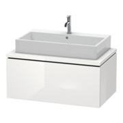 Duravit Meuble sous lavabo L-Cube 92x54,7 cm, blanc brillant, avec console, 1 tiroir