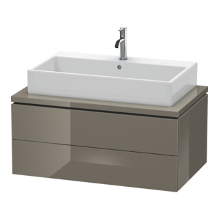 Duravit Meuble sous lavabo L-Cube 92x54,7 cm, blanc brillant, pour console, 2 tiroirs