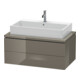 Duravit Meuble sous lavabo L-Cube 92x54,7 cm, blanc brillant, pour console, 2 tiroirs-1