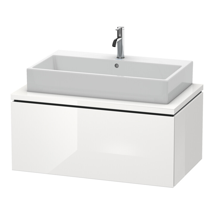Duravit Meuble sous-lavabo L-Cube 92x54,7 cm, blanc mat, pour console, 1 tiroir