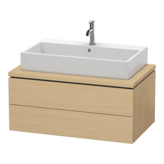 Duravit Meuble sous lavabo L-Cube 92x54,7 cm, blanc œuf, 2 tiroirs