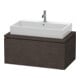 Duravit Meuble sous-lavabo L-Cube 92x54,7 cm, chêne foncé, pour console, 1 tiroir-1