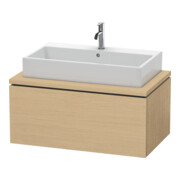 Duravit Meuble sous-lavabo L-Cube 92x54,7 cm, chêne naturel, pour console, 1 tiroir