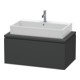 Duravit Meuble sous lavabo L-Cube 92x54,7 cm, graphite mat, avec console, 1 tiroir-1