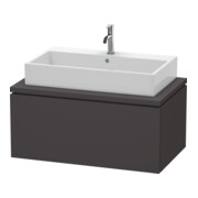 Duravit Meuble sous lavabo L-Cube 92x54,7 cm, graphite mat, f Kons, 1 tiroir-1