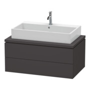 Duravit Meuble sous-lavabo L-Cube 92x54,7 cm, graphite mat, f Kons, 2 tiroirs-1