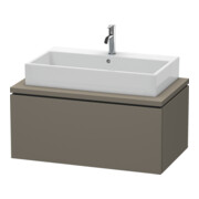 Duravit Meuble sous-lavabo L-Cube 92x54,7 cm, gris mat, pour console, 1 tiroir