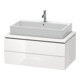 Duravit Meuble sous-lavabo L-Cube 92x54,7 cm, gris mat, pour console, 2 tiroirs