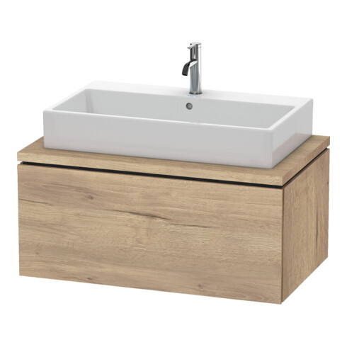 Duravit Meuble sous lavabo L-Cube 92x54,7 cm, marbre œuf, pour console, 1 tiroir