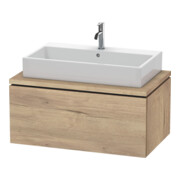 Duravit Meuble sous lavabo L-Cube 92x54,7 cm, marbre œuf, pour console, 1 tiroir