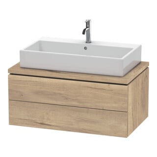 Duravit Meuble sous-lavabo L-Cube 92x54,7 cm, marbre œuf, pour console, 2 tiroirs