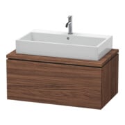 Duravit Meuble sous lavabo L-Cube 92x54,7 cm, noyer foncé, pour console, 1 tiroir