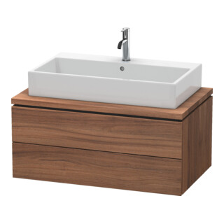 Duravit Meuble sous lavabo L-Cube 92x54,7 cm, noyer naturel, pour console, 2 tiroirs