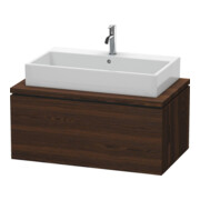 Duravit Meuble sous lavabo L-Cube 92x54,7 cm, noyer, pour console, 1 tiroir-1