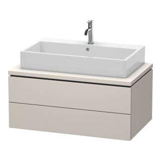 Duravit Meuble sous-lavabo L-Cube 92x54,7 cm, taupe mat, 2 tiroirs