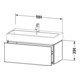 Duravit Meuble sous lavabo L-Cube 98,4 x 45,9 cm, 1 tiroir, suspendu