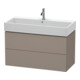 Duravit Meuble sous-lavabo L-Cube 98,4 x 45,9 cm, bas, 2 tiroirs, suspendu-1