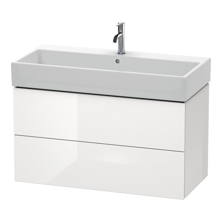Duravit Meuble sous-lavabo L-Cube 98,4 x 45,9 cm, bas, 2 tiroirs, suspendu