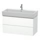 Duravit Meuble sous lavabo L-Cube 98,4 x 45,9 cm, blanc mat, 2 tiroirs, suspendu-1