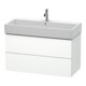 Duravit Meuble sous lavabo L-Cube 98,4 x 45,9 cm, blanc mat, 2 tiroirs, suspendu-1