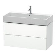 Duravit Meuble sous lavabo L-Cube 98,4 x 45,9 cm, blanc mat, 2 tiroirs, suspendu