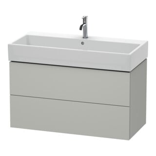 Duravit Meuble sous-lavabo L-Cube 98,4 x 45,9 cm, blanc mat, 2 tiroirs, suspendu