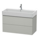 Duravit Meuble sous-lavabo L-Cube 98,4 x 45,9 cm, blanc mat, 2 tiroirs, suspendu-1