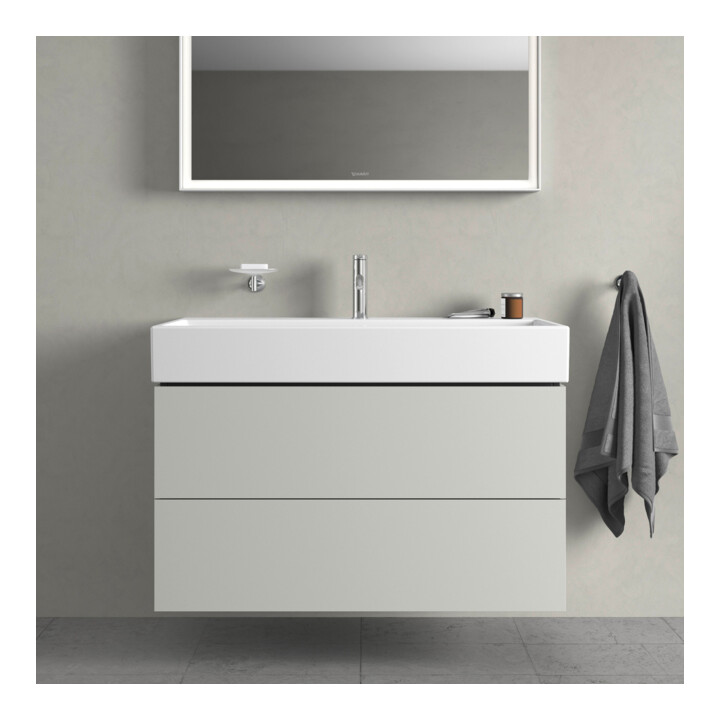 Duravit Meuble sous-lavabo L-Cube 98,4 x 45,9 cm, blanc mat, 2 tiroirs, suspendu
