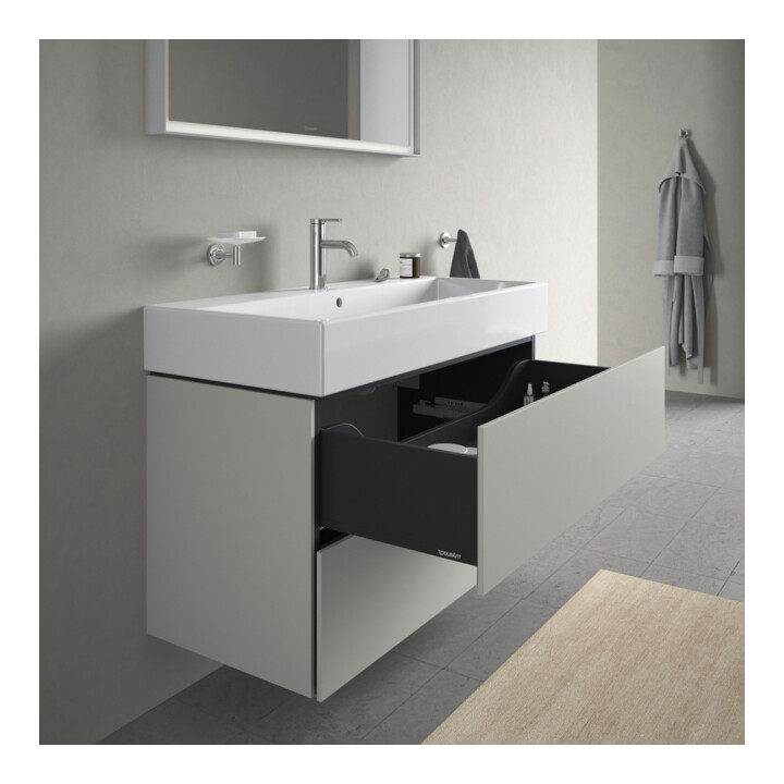 Duravit Meuble sous-lavabo L-Cube 98,4 x 45,9 cm, blanc mat, 2 tiroirs, suspendu