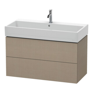 Duravit Meuble sous-lavabo L-Cube 98,4 x 45,9 cm, blanc mat, 2 tiroirs, suspendu