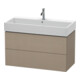 Duravit Meuble sous-lavabo L-Cube 98,4 x 45,9 cm, blanc mat, 2 tiroirs, suspendu-1