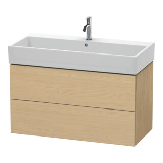 Duravit Meuble sous lavabo L-Cube 98,4 x 45,9 cm, blanc œuf, 2 tiroirs, suspendu