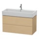 Duravit Meuble sous lavabo L-Cube 98,4 x 45,9 cm, blanc œuf, 2 tiroirs, suspendu-1