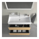 Duravit Meuble sous lavabo L-Cube 98,4 x 45,9 cm, blanc œuf, 2 tiroirs, suspendu