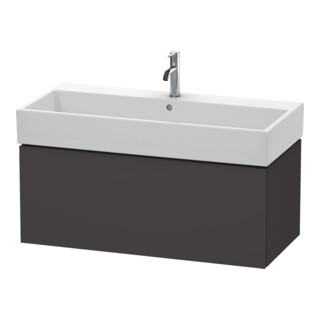 Duravit Meuble sous lavabo L-Cube 98,4 x 45,9 cm, graphite mat, 1 tiroir, suspendu