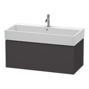 Duravit Meuble sous lavabo L-Cube 98,4 x 45,9 cm, graphite mat, 1 tiroir, suspendu-1
