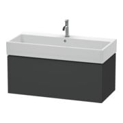 Duravit Meuble sous lavabo L-Cube 98,4 x 45,9 cm, graphite mat, 1 tiroir, suspendu-1